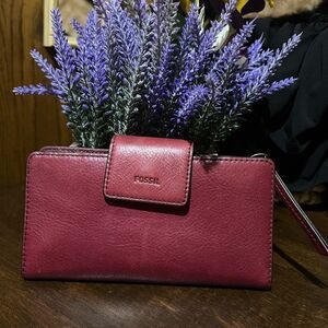 Fossil Emma  Tab Leather Wallet